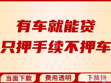 长沙汽车抵押贷款有没有不押车的